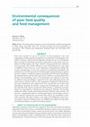 Research paper thumbnail of Environmental consequences of poor feed quality and feed management