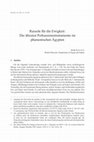 Research paper thumbnail of Rasseln für die Ewigkeit: Die ältesten Perkussionsinstrumente im pharaonischen Ägypten