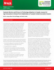 Research paper thumbnail of Systemic Barriers and Drivers to Technology Adoption in Canada: Lessons for Agri-Innovation in Ontario from Stakeholders of Canada’s Global Innovation Clusters