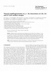 Research paper thumbnail of Thermal multifragmentation in p + Au interactions at 2.16, 3.6 and 8.1 GeV incident energies