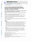 Research paper thumbnail of Ocular lateral deviation with brief removal of visual fixation differentiates central from peripheral vestibular syndrome