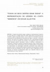 Research paper thumbnail of “Todos Os Seus Dentes Eram Ideias”: A Representação De Gênero No Conto “Berenice”, De Edgar Allan Poe