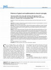 Research paper thumbnail of Patterns of spinal cord malformation in cloacal exstrophy