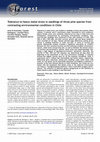 Research paper thumbnail of Tolerance to heavy metal stress in seedlings of three pine species from contrasting environmental conditions in Chile