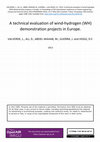 Research paper thumbnail of A technical evaluation of Wind-Hydrogen (WH) demonstration projects in Europe