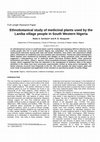 Research paper thumbnail of Ethnobotanical study of medicinal plants used by the Laniba village people in South Western Nigeria