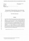 Research paper thumbnail of Measurement of the production cross section ratio σ(χb2(1P))/σ(χb1(1P)) in pp collisions at s=8 TeV