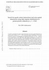 Research paper thumbnail of Search for quark contact interactions and extra spatial dimensions using dijet angular distributions in proton–proton collisions at <mml:math altimg="si1.gif" overflow="scroll" xmlns:xocs="http://www.elsevier.com/xml/xocs/dtd" xmlns:xs="http://www.w3.org/2001/XMLSchema" xmlns:xsi="http://www.w3.o...