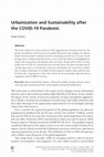 Research paper thumbnail of Urbanization and Sustainability after the COVID-19 Pandemic