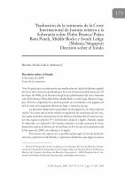 Research paper thumbnail of Traducción de la Sentencia de la Corte Internacional de Justicia relativa a la Soberanía sobre Pedra Branca / Pulau Batu Puteh, Middle Rock y South Ledge (Malasia / Singapur)