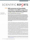 Research paper thumbnail of Milk exosomes are bioavailable and distinct microRNA cargos have unique tissue distribution patterns