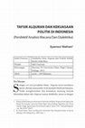 Research paper thumbnail of TAFSIR ALQURAN DAN KEKUASAAN POLITIK DI INDONESIA (Persfektif Analisis Wacana Dan Dialektika)