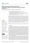 Research paper thumbnail of Requirements and Solution Approaches to Personality-Adaptive Conversational Agents in Mental Health Care