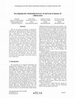 Research paper thumbnail of Investigating the relationship between AI and trust in human-AI collaboration