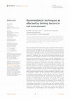 Research paper thumbnail of Bioremediation techniques as affected by limiting factors in soil environment