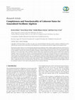 Research paper thumbnail of Completeness and Nonclassicality of Coherent States for Generalized Oscillator Algebras