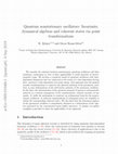 Research paper thumbnail of Quantum nonstationary oscillators: Invariants, dynamical algebras and coherent states via point transformations