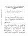 Research paper thumbnail of On the Construction of Non-Hermitian Hamiltonians with All-Real Spectra Through Supersymmetric Algorithms