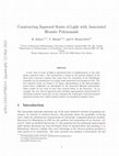 Research paper thumbnail of Constructing squeezed states of light with associated Hermite polynomials