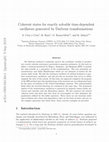 Research paper thumbnail of Coherent states for exactly solvable time-dependent oscillators generated by Darboux transformations