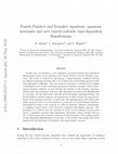 Research paper thumbnail of Fourth Painlevé and Ermakov equations: quantum invariants and new exactly-solvable time-dependent Hamiltonians