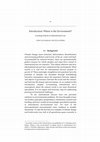 Research paper thumbnail of Introduction: Where is the Environment? Locating Nature in International Law