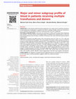 Research paper thumbnail of Major and minor subgroup profile of blood in patients receiving multiple transfusions and donors