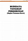 Research paper thumbnail of Budidaya Tanaman Perkebunan :Bagian Tanaman Karet