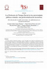 Research paper thumbnail of Los Profesores de Tiempo Parcial en las universidades públicas estatales: una profesionalización inconclusa