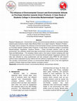 Research paper thumbnail of The Influence of Environmental Concern and Environmental Attitude on Purchase Intention Towards Green Products: A Case Study of Students College in Universitas Muhammadiyah Yogyakarta