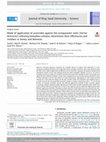 Research paper thumbnail of Mode of application of acaricides against the ectoparasitic mite (Varroa destructor) infesting honeybee colonies, determines their efficiencies and residues in honey and beeswax