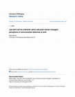 Research paper thumbnail of Just don\u27t call me a feminist: senior and junior women managers\u27 perceptions of communication dilemmas at work