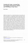 Research paper thumbnail of Touching the Limits, Assessing Pain: On Language Performativity, Health, and Well-Being in Yoga Classes