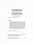 Research paper thumbnail of Personhood and coma: A reversible proposal.