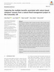 Research paper thumbnail of Capturing the multiple benefits associated with nature-based solutions: Lessons from a natural flood management project in the Cotswolds, UK