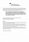 Research paper thumbnail of Micro-level crafting of institutions within integrated catchment management: Early lessons of adaptive governance from a catchment-based approach case study in England