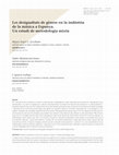 Research paper thumbnail of Les desigualtats de gènere en la indústria de la música a Espanya.Un estudi de metodologia mixta (CAT/ESP/ENG)