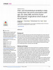 Research paper thumbnail of Inter- and intraindividual variability in daily resting heart rate and its associations with age, sex, sleep, BMI, and time of year: Retrospective, longitudinal cohort study of 92,457 adults