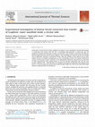 Research paper thumbnail of Experimental investigation of laminar forced convective heat transfer of Graphene–water nanofluid inside a circular tube