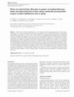 Research paper thumbnail of Effects of restricted time allocation to pasture on feeding behaviour, intake and milk production of dairy sheep rotationally grazing Italian ryegrass (Lolium multiflorum Lam) in spring