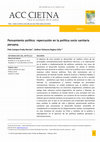 Research paper thumbnail of Pensamiento político : repercusión en la política socio sanitaria peruana