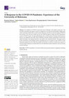 Research paper thumbnail of A Response to the COVID-19 Pandemic: Experience of the University of Botswana