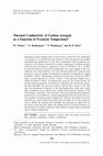 Research paper thumbnail of Thermal Conductivity of Carbon Aerogels as a Function of Pyrolysis Temperature