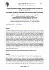 Research paper thumbnail of La pêche artisanale au Sénégal : qualité de la matière première destinée aux entreprises exportatrices