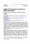 Research paper thumbnail of Profile of rural tourism consumers in Serbia and Austria