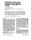 Research paper thumbnail of Racial/ethnic variations in male testosterone levels: A probable contributor to group differences in health