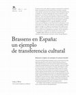 Research paper thumbnail of Brassens en España: un ejemplo de transferencia cultural