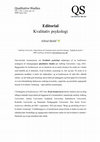 Research paper thumbnail of Kvalitativ Psykologi