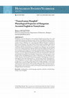 Research paper thumbnail of “Transylvanian Hunglish”: Phonological Properties of Hungarian Accented English in Transylvania