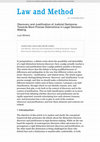 Research paper thumbnail of Discovery and Justification of Judicial Decisions: Towards More Precise Distinctions in Legal Decision-Making